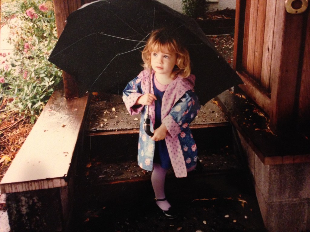 Elizabeth Blue, Elizabeth Meagher, umbrella, rain